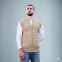 Men's Traditional Merino Wool Aran Gilet