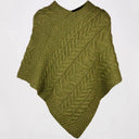 A10109 Color MEADOW GREEN SuperSoft Merino Ladies Irish Poncho Shop online On Gaelsong