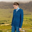 Hooded Tree of Life Aran Cardigan