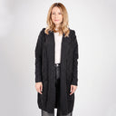 Women's Hooded Long Open Irish Cardigan
