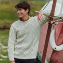 Men's Heavyweight Traditional Aran Wool Sweater