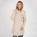 A20303 Merino Wool Aran Leaf Irish Coat Parsnip color studio Gaelsong