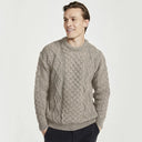 A20318 SKIDDAW Color Mens Aran Honeycomb Fisherman Jumper Gaelsong