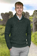 Men's Irish Knit Fisherman Sweater with Shawl Neck