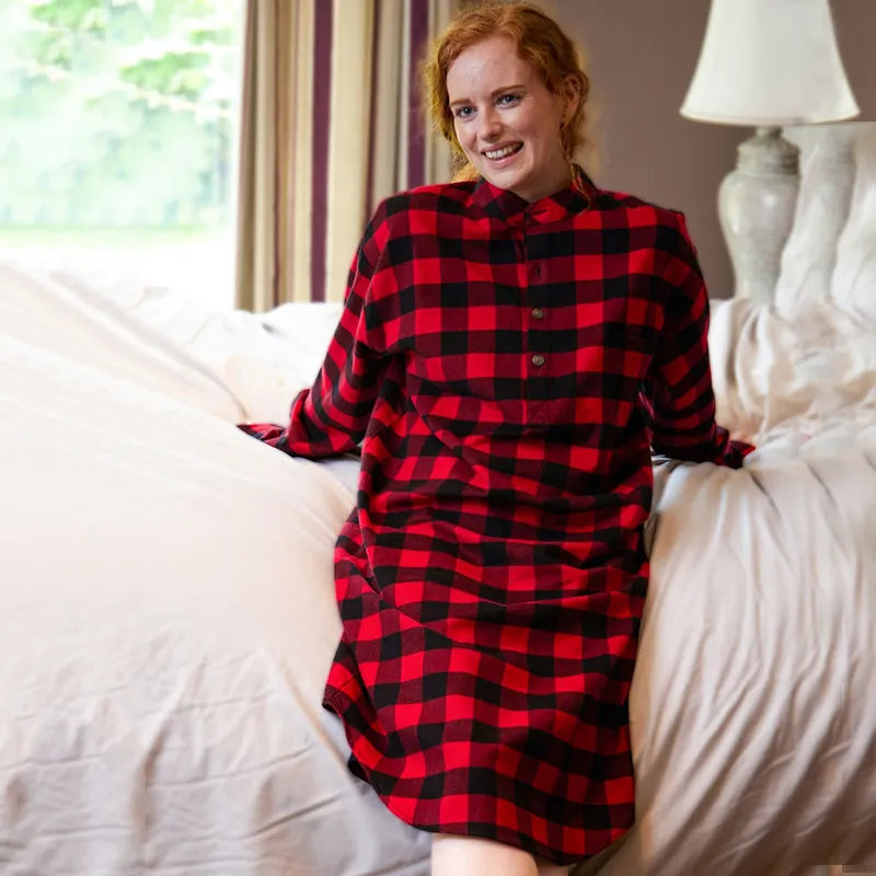 red black flannel dress Legendary Whitetails Women's Open Spaces Long Sleeve Flannel Dress