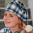 Flannel Irish Ladies Nightcap - Blue Tartan Lifestyle Gaelsong