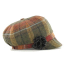 B10134 AUTUMN Countryside Plaid Irish Newsboy Wool Cap Gaelsong