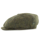 B10138GREEN Men's Button-Top Irish Wool Driving Cap Gaelsong