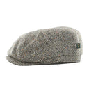 B10138GREYHRB Men's Button-Top Irish Wool Driving Cap Gaelsong