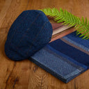 B10143 Men's Wool Gatsby Irish Flat Cap Blue Gaelsong