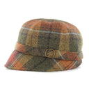 B10156AUTUMN Ladies Irish Tweed Flapper Cap Autumn Side View Gaelsong