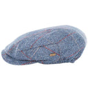 B10200 Herringbone Irish Tweed Kerry Cap Blue Side View Gaelsong