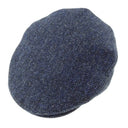 Traditional Harris Tweed Flat Cap Navy Gaelsong
