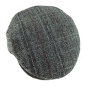 Traditional Harris Tweed Flat Cap Grey check Gaelsong