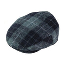 Men's Harris Tweed Flat Cap Grey Tartan Gaelsong