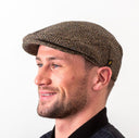 Donegal Tweed Irish Scally Cap Beige Gaelsong