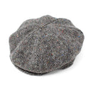 B10306 Traditional Eight Panel Irish Newsboy Cap Grey Gaelsong