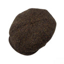 B10307 Authentic Eight Panel Newsboy Connery Cap Brown Gaelsong