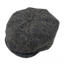 B10307 Authentic Eight Panel Newsboy Connery Cap Granite Grey Gaelsong