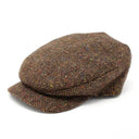 B10310 Handwoven Wool Men's Flat Cap Brown Gaelsong