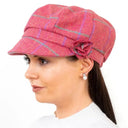 B10317 Women's Irish Wool Cabbie Hat Pink Gaelsong