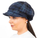 B10317 Women's Irish Wool Cabbie Hat Sky Gaelsong