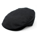 B10334 BLACK Colour Ladies Irish Linen Vintage Style Flat Cap Gaelsong