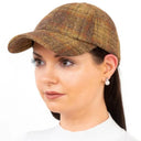 B10337RUSTIC Ladies Irish Tweed Tartan Baseball Cap Gaelsong