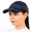 B10337SKY Ladies Irish Tweed Tartan Baseball Cap Gaelsong