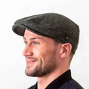 Donegal Tweed Dublin Style Flat Cap Charcoal Gaelsong