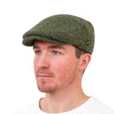 Donegal Tweed Dublin Style Flat Cap Green Gaelsong