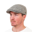 Donegal Tweed Dublin Style Flat Cap Silver Gaelsong