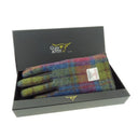 Tartan Design Harris Tweed Leather Gloves Multi Color Gaelsong