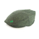 Shamrock Embroidery Herringbone Flat Cap Green Gaelsong