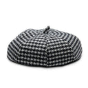 Scottish Tartan Lambswool Bonnet Black and White Gaelsong