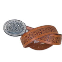 B22010 Celtic Brown Lions Buckle with Belt Gaelsong
