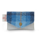 Ladies Handwoven Harris Tweed Wallet Blue Gaelsong