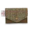 Ladies Handwoven Harris Tweed Wallet Chesnut Herringbone Gaelsong