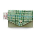 Ladies Handwoven Harris Tweed Wallet Mint Gaelsong