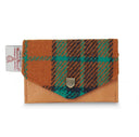 Ladies Handwoven Harris Tweed Wallet Orange Gaelsong