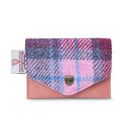 Ladies Handwoven Harris Tweed Wallet Pink Gaelsong