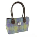 B40175 Classic Harris Tweed Tartan Handbag Lilac Pink Gaelsong