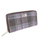 Women's Handwoven Harris Tweed Zip Wallet PURPLE Gaelsong