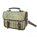 B40233 Handwoven Harris Tweed Mini Satchel Beige Gaelsong