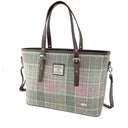 B40241 Handmade Harris Tweed Tote Bag Soft Pink Gaelsong