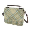 B40243 BEIGE Colour Harris Tweed Square Shoulder Bag Gaelsong