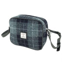 B40245 Harris Tweed Crossbody Bag - Grey Black Tartan Gaelsong