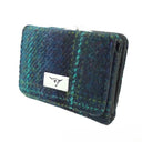 B40246 Small Harris Tweed Purse Blue Turquoise Gaelsong