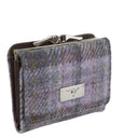B40246 Small Harris Tweed Purse Purple Gaelsong