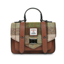 B40248 CHESTNUT TARTAN Colour Handwoven Mini Harris Tweed Satchel Gaelsong
